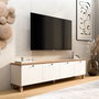 Hanah Home Nord - ND7-SW Soporte para TV Blanco y Roble